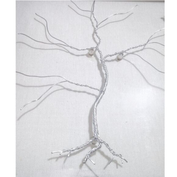 Whimsical Winged Butterflies Framed Art Hand Crafted Wire Tree 15x12 Blue Morpho - Picture 9 of 15